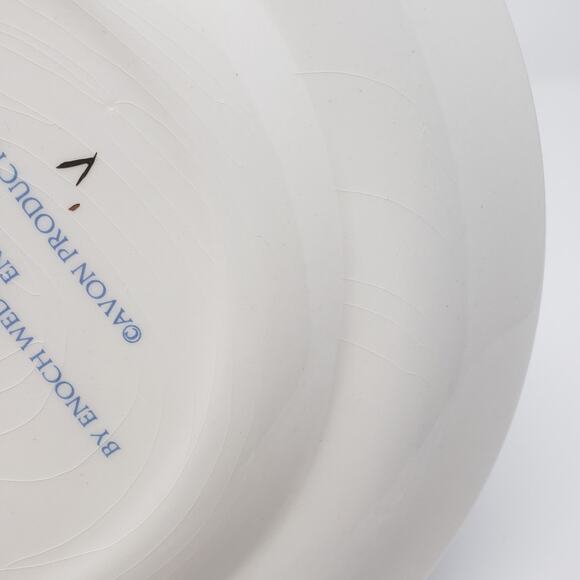 Avon 1979 Gold Dashing Through The Snow Christmas Holiday Plate Enoch Wedgwood - Picture 11 of 11